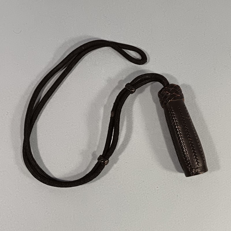 DRAGONNE EN CUIR ET TISSU NOIR POUR SABRE FRANCAIS MODELE RECENT